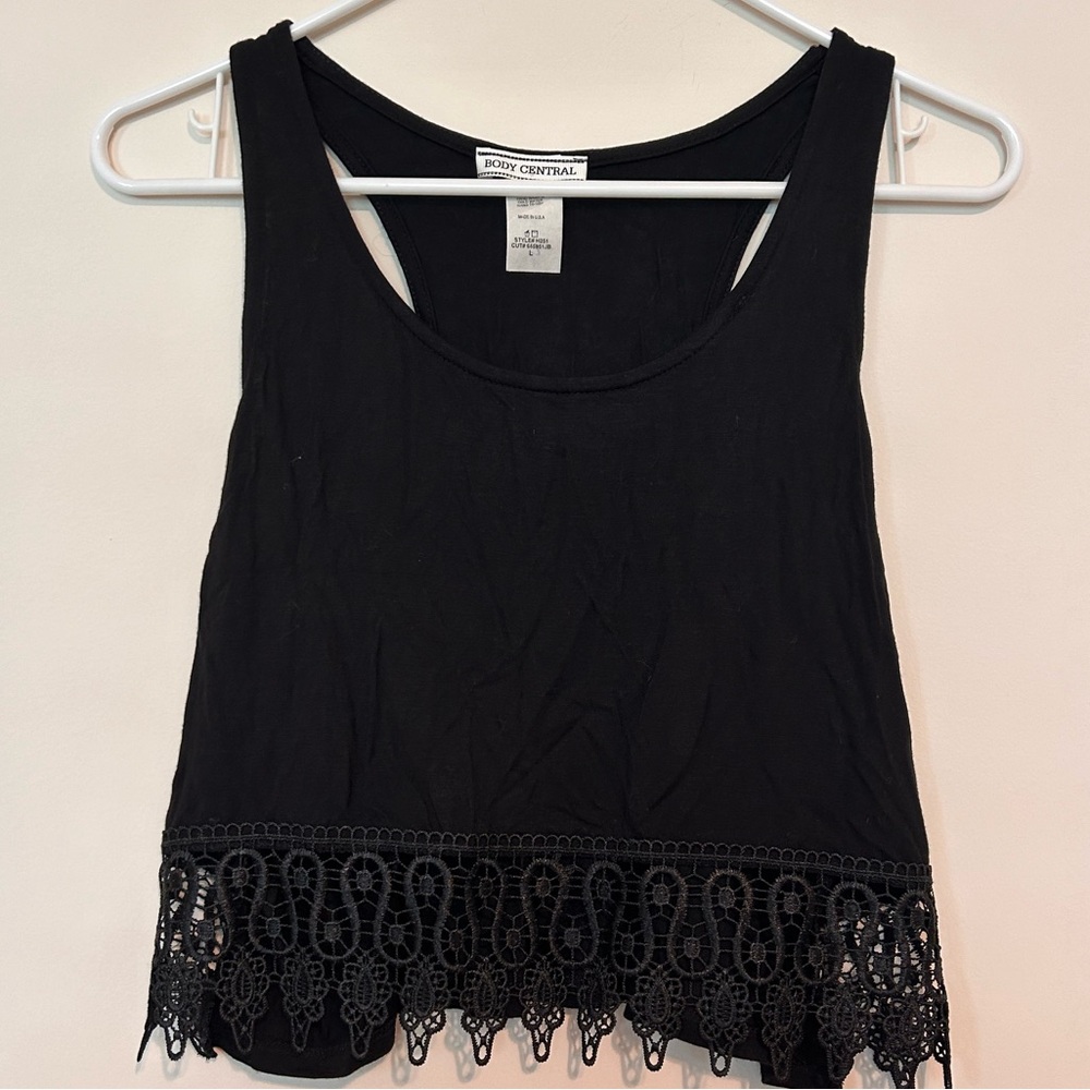 Black crop Tank